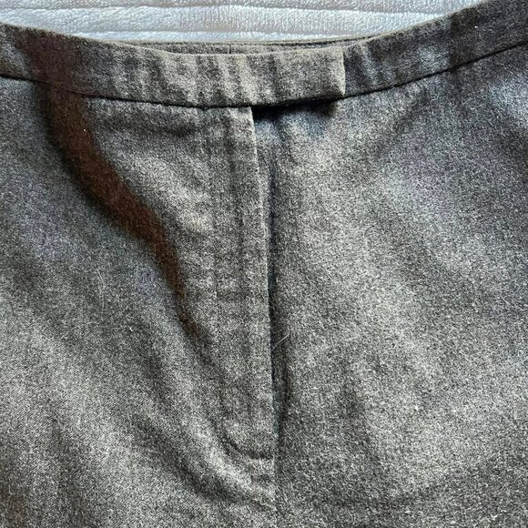 Women’s Size 12 Petite Solid  Gray Wool Lined Dress Slacks - Picture 4 of 9